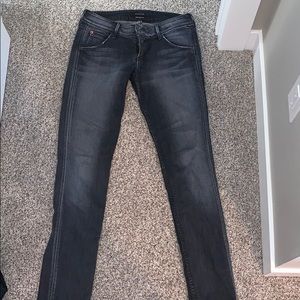 Hudson gray washed skinny leg jeans
